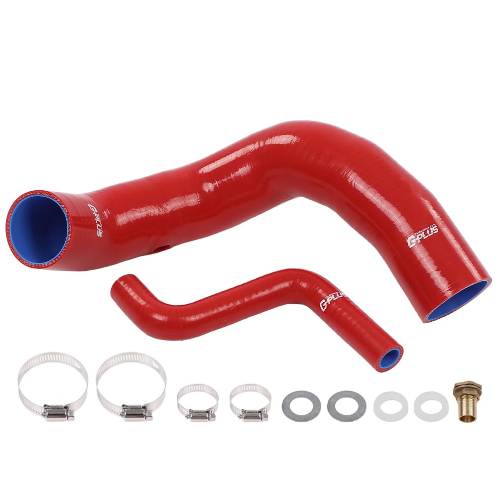 G-PLUS Red Fuel Hose Complete Kit Compatible with Jeep CJ5 CJ6 1970 1971 1972 1973 1974 1975