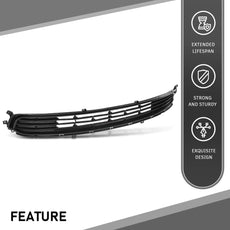 G-PLUS Front Bumper Lower Grille for Kia Optima EX 2016-2018 Matte Black Close-up View