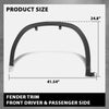 G-PLUS Fender Flares Wheel Arch Trim Front Driver & Passenger Side Compatible with LX RX350/RX450h (submodel: Base, F Sport) 2016-2019 756010E080, 756020E080, LX1291100, LX1290100 Black