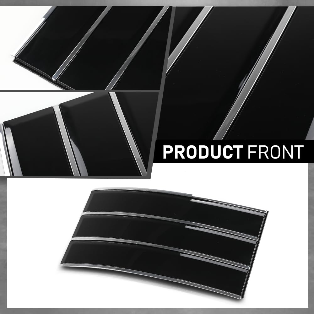 G-PLUS Door Side Fender Vent Molding Cover Trim Compatible with Land Rover Range Rover Vogue L405 2013-2022 Black