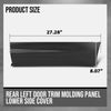 G-PLUS Rear Left Lower Door Molding Trim Compatible with Porsche Cayenne 2011-2018 Without Off-Road Package 95855978920G2X, 958-559-789-20-G2X Black