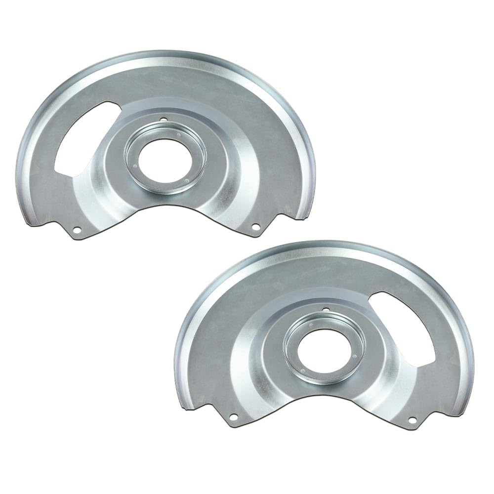 G-PLUS New Disc Brake Dust Shields,Backing Plates Compatible with Chevy C10 /C1500 Trucks and Suburbans 1971-1987, Fit GMC C15 / C1500 Trucks and Suburbans 1971-1987