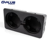 G-PLUS Floor Mounted Console Dual Cup Holder Insert Compatible with Silverado/Sierra 1500 2007-2013 19154712 Black