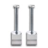 G-PLUS Truck Tool Box Mounting Kit, J Hook Crossover Pickup Mounting Clamp Tiedown, Universal Fit, Easy Mount - Silver (2Pcs)