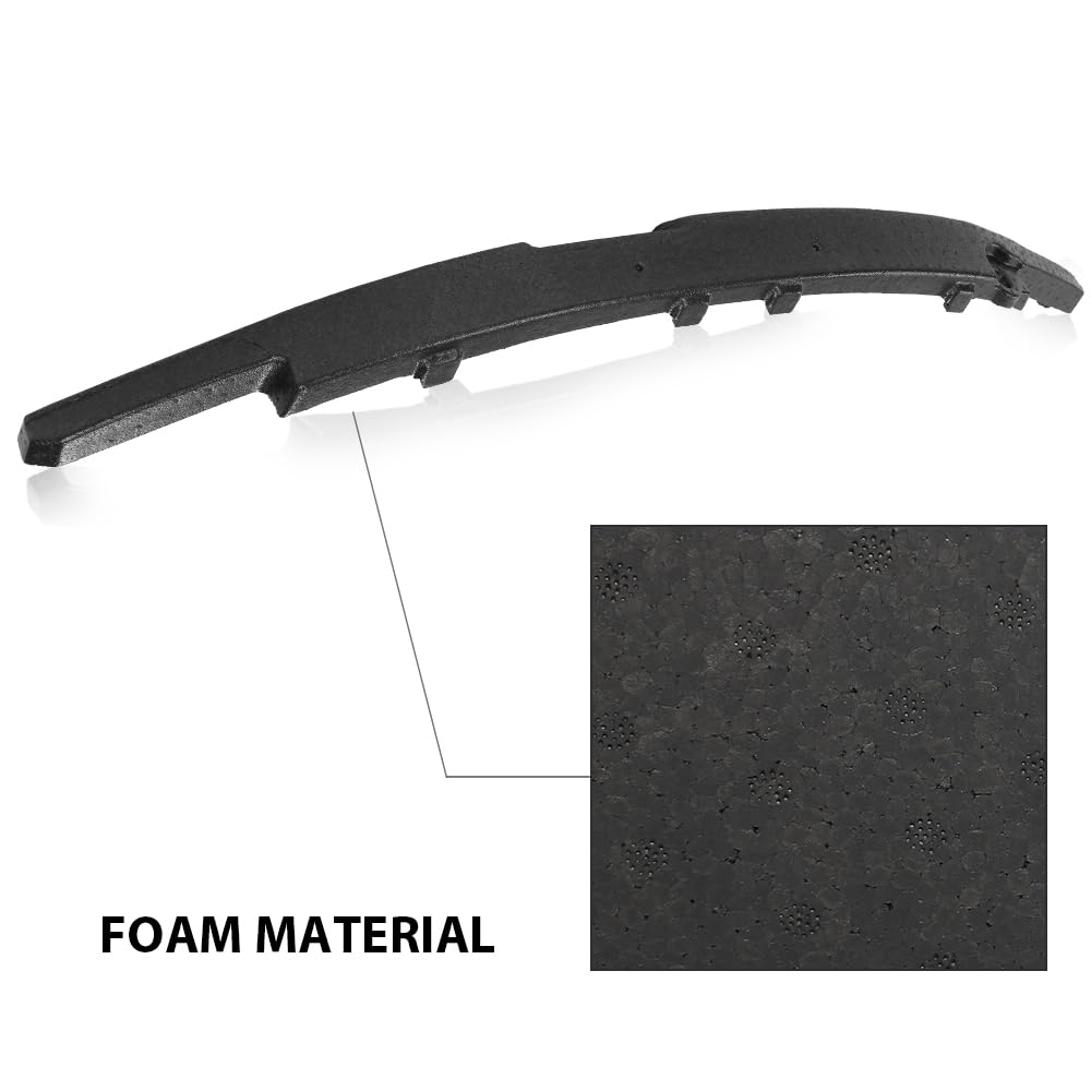 G-PLUS Front Bumper Reinforcement Absorber Foam Compatible with Tesla Model 3 2017-2023 1104669-00-F, 110466900F, 1104669 00 F Black