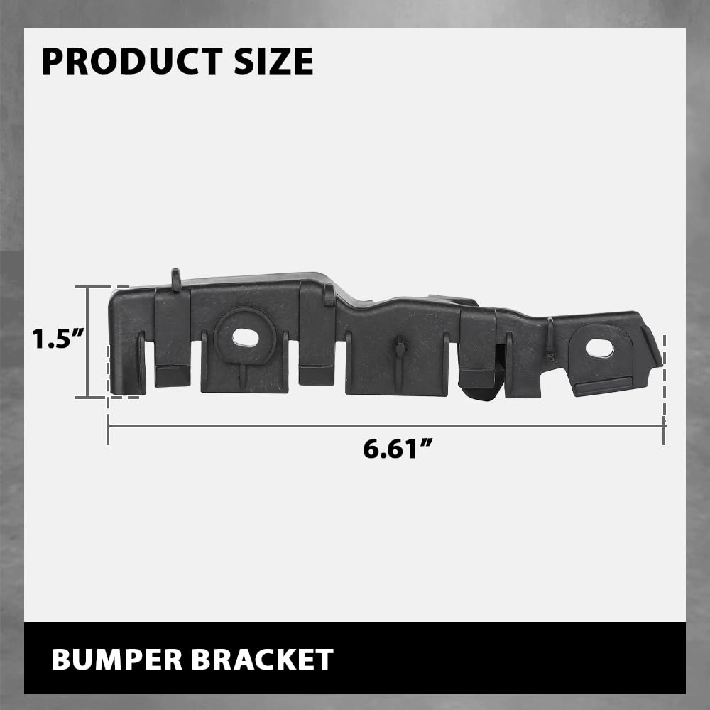 G-PLUS Front Left and Right Bumper Bracket Compatible with Audi A3 2009-2013 8P0807183B, 8P0807184B