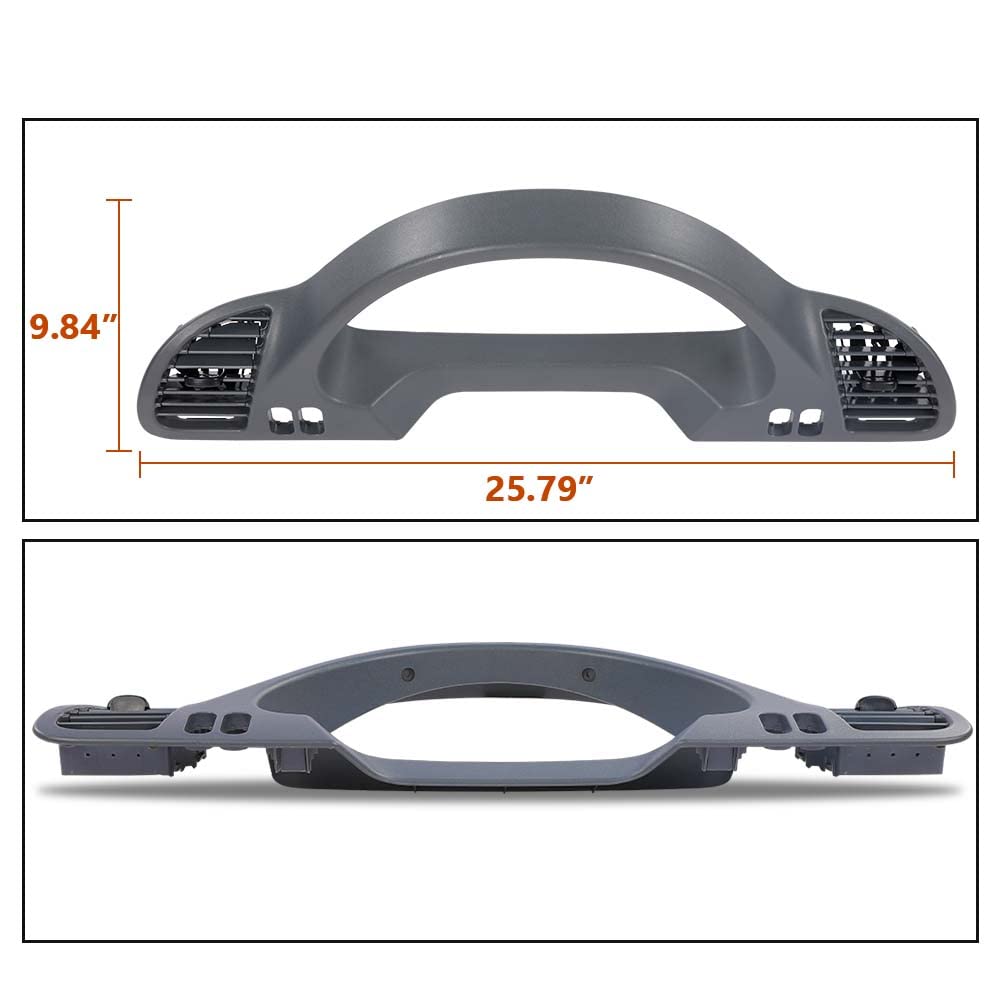 G-PLUS Dash Panel Bezel Cover with A/C Nozzle RH Driver Side Compatible with 2002-2006 Dodge Sprinter 5104262AA