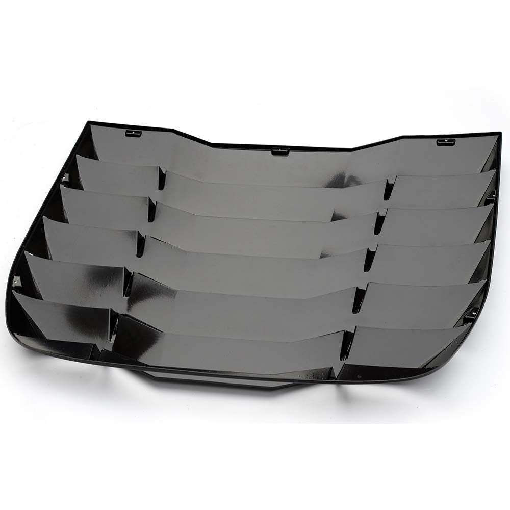 Windshield Louver Covers Replacement for Nissan 370Z 3.7L 2009-2019 Rear Window Louvers Cover Sun Shade ABS Matte Black