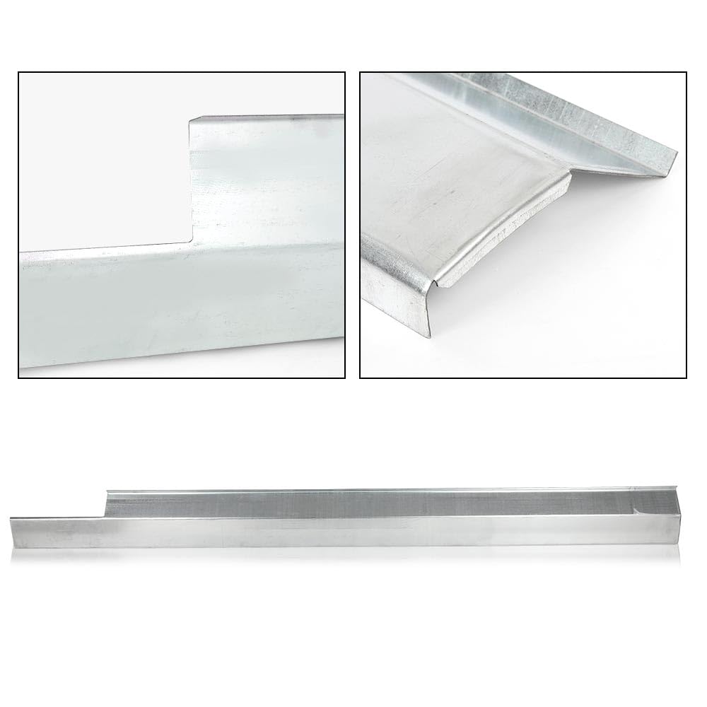 G-PLUS Slip-on Rocker Panel Left and Right Side Compatible with Ford Focus 4-Door 2008-2011 2450842E 0401140L 0401140R Sliver