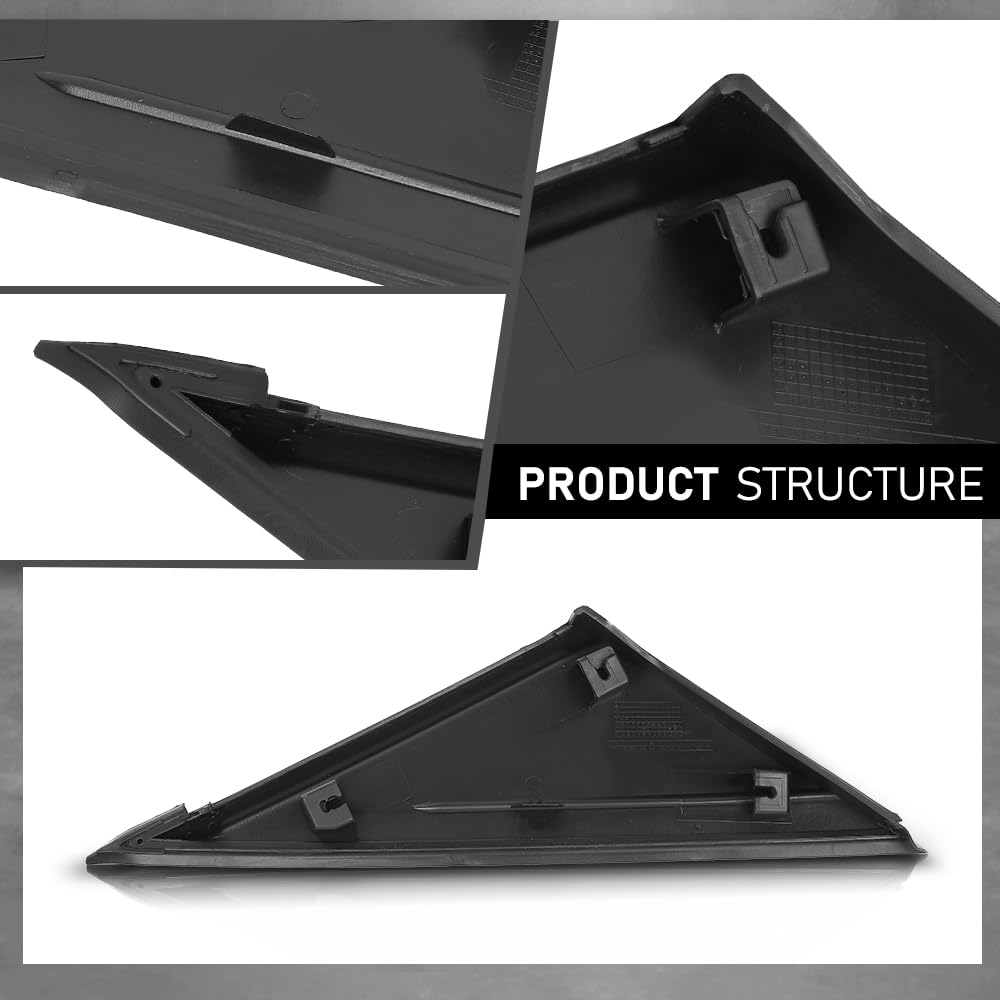 G-PLUS Left Window Mirror Fender Corner Molding Cap Triangle, Compatible with Ford Focus 2012-2018, Passenger Side, CP9Z16003A