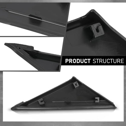 G-PLUS Left Window Mirror Fender Corner Molding Cap Triangle, Compatible with Ford Focus 2012-2018, Passenger Side, CP9Z16003A