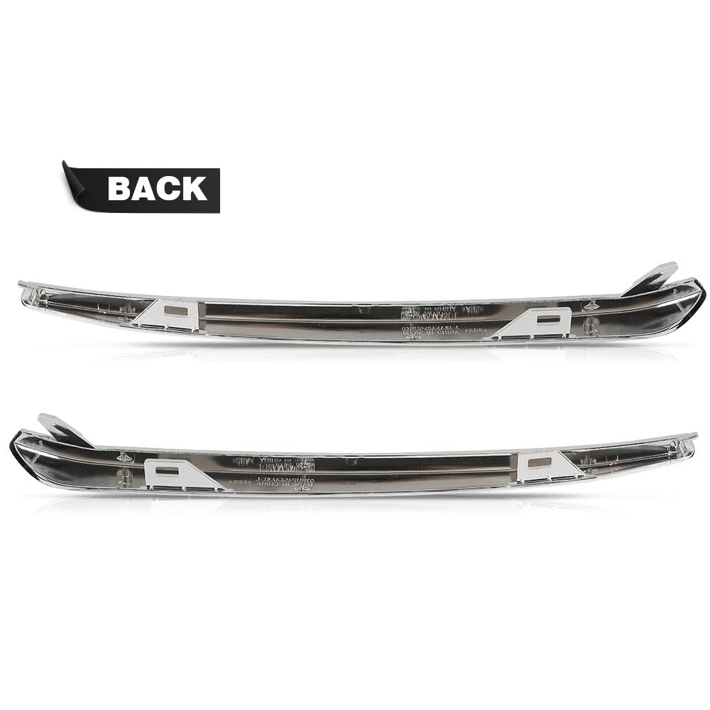 G-PLUS Front Lower Bumper Trim Molding Chrome Compatible with Chevy Tahoe (submodel: LS, LT, PPV, SSV) / Suburban (submodel: LS, LT) 2015-2020 Set of 2 Driver & Passenger Side 22936485, 22936484