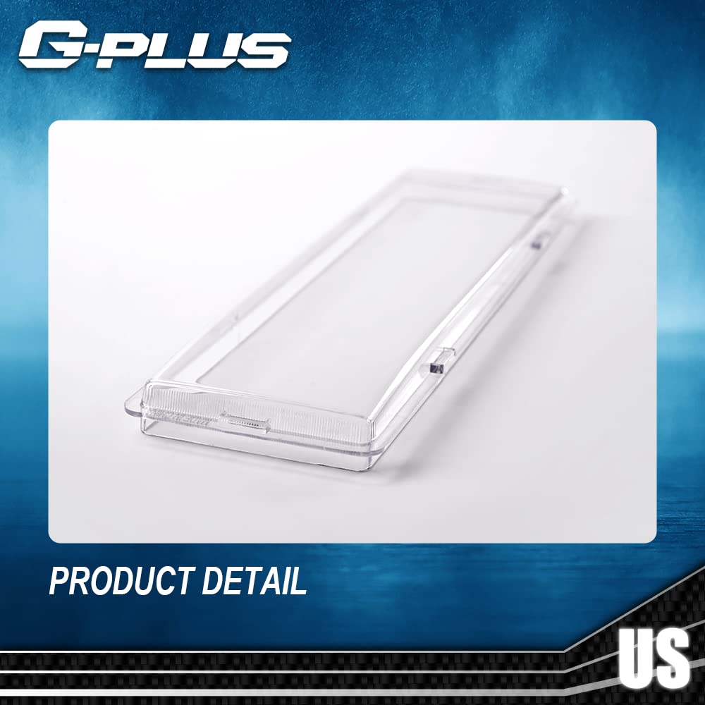 G-PLUS Front Headlight Lenses Cover Compatible with 1994-1998 C10 C/K Tahoe Suburban Silverado,Left & Right Side Replacement Pair (Clear Lens)