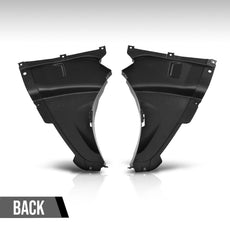 G-PLUS Fender Liner Pair for BMW 320i 320i xDrive 2013-2018 Front Black Close-up View