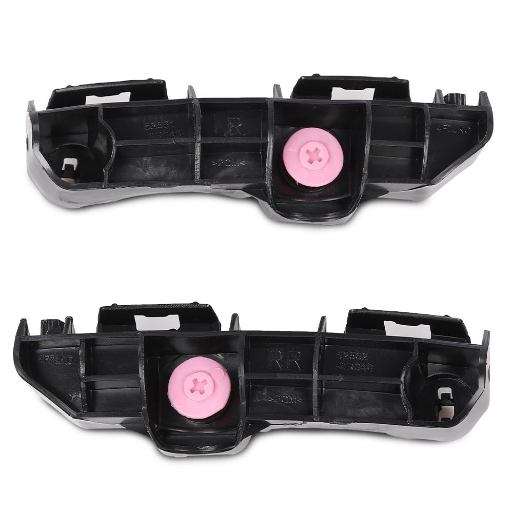 G-PLUS Rear Left Right Side Bumper Brackets Compatible with Toyota RAV4 (submodel: LE, Limited, XLE) 2013-2015 525620R030, 525630R030, TO1133117, TO1132117