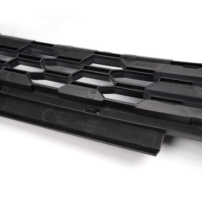 Front Upper & Lower Bumper Grill Mesh Hood Grille Replacement Black 2015-2017 Compatible For Ford Mustang GT 5.0L Without Emblem upgrade 2016