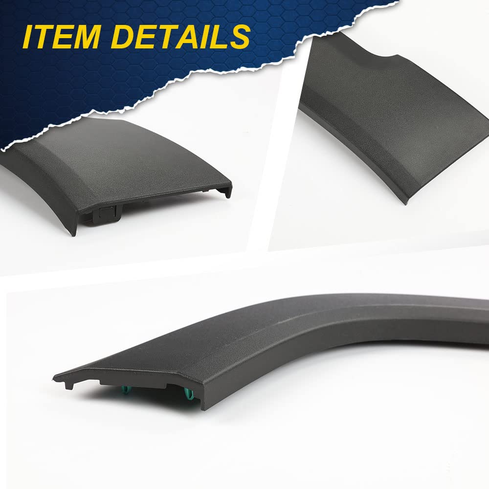 G-PLUS Front Left Fender Flares Compatible with Jeep Renegade 2015-2021 Wheel Cover Protector Wheel Opening Molding Arch Trim 5XB67LXHAA, CH1790104 Black