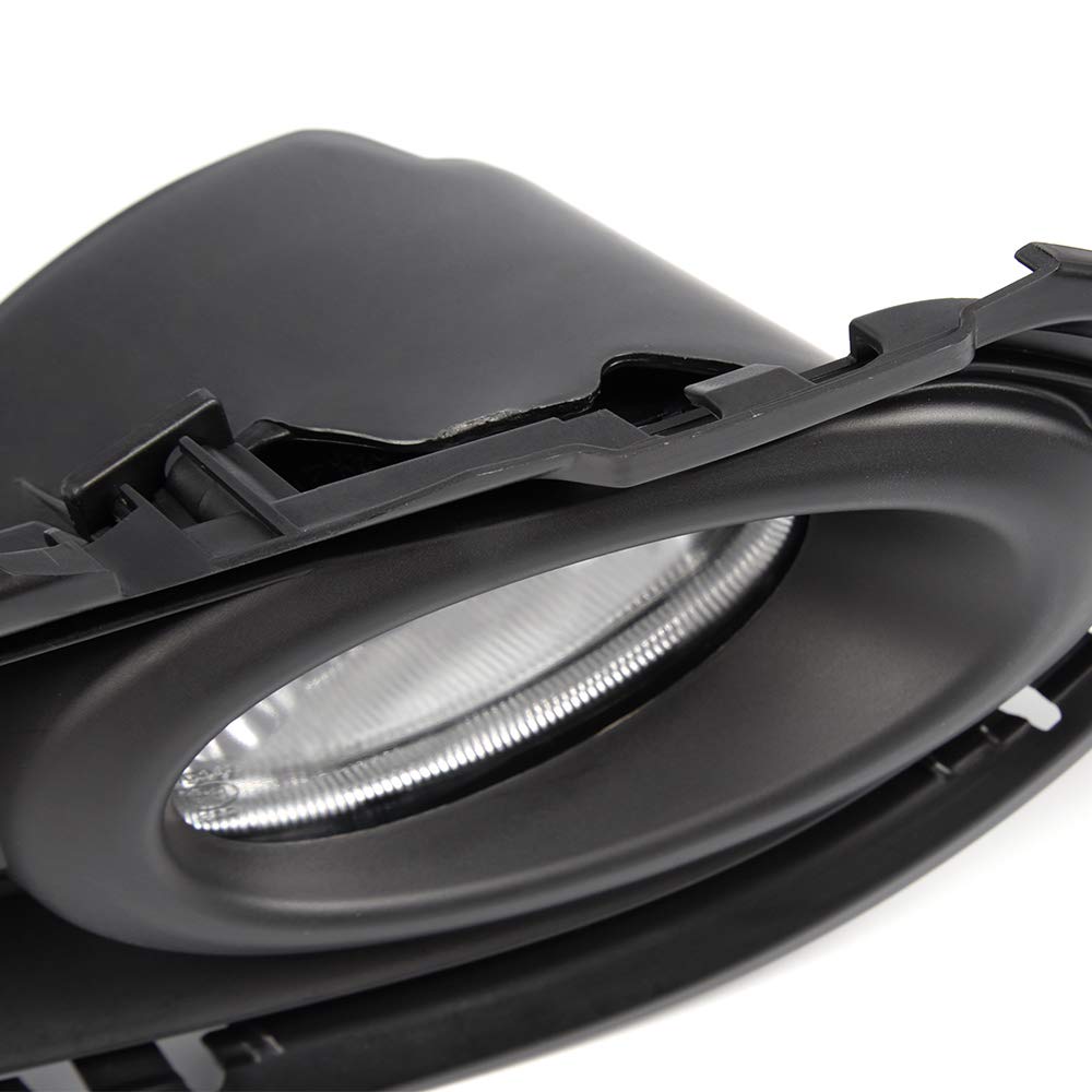 G-PLUS Clear Lens Bumper Fog Lights Lamps Compatible with Honda HR-V Vezel 2016-2018 With Switch+Harness+Bezel+H8 Bulbs 1 Pair