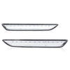 G-PLUS White LED Rear Side Marker Lights Lamps With Bulbs Compatible with Ford Mustang 2015-2022 FR3Z-15A201-A, FR3Z-15A101-A, FR3Z15A201A, FR3Z15A101A Pair Clear Lens