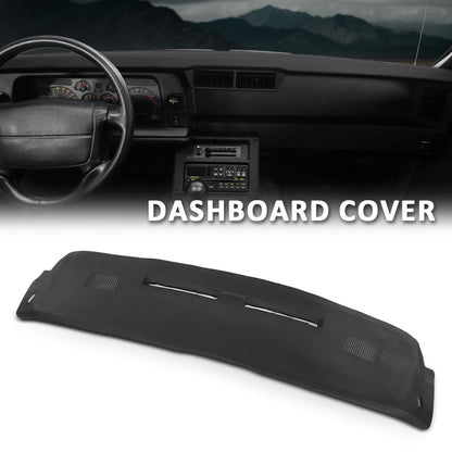 G-PLUS TPE Dash Cover Dashboard Panel Compatible with Chevy Camaro 1984-1992 Black