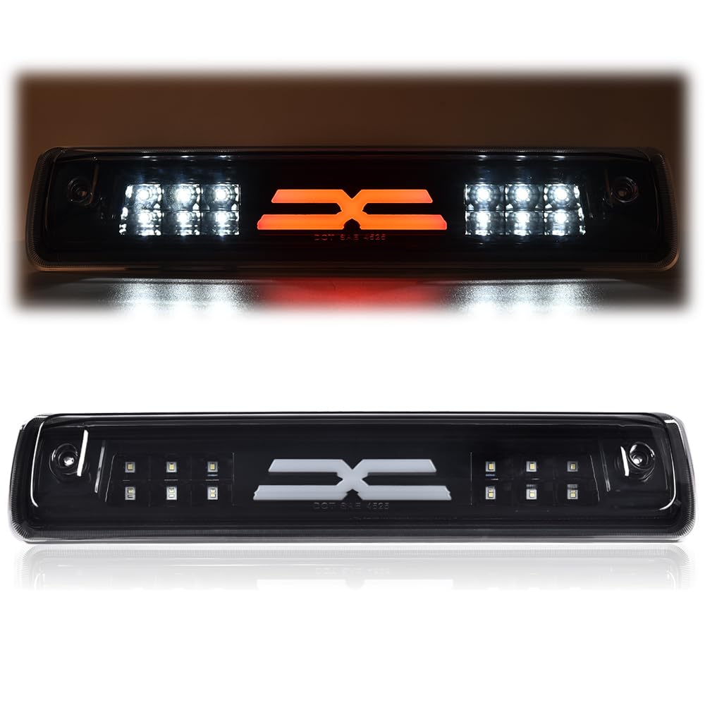 G-PLUS LED 3rd Third Brake Light Compatible with Chevy Colorado/GMC Canyon 2015 2016 2017 2018, High Mount Stop Cargo Lamp, Smoky Lens Black Housing, GM25971002 52019397