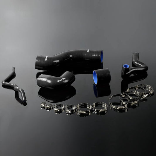 G-PLUS Silicone Turbo Induction Tube Pipe Hose Kit Clamps, Compatible With VW Golf IV MK4 BORA 1.8T 1996-2005/ Compatible With JETTA 5pcs Black