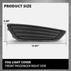 G-PLUS Front Right Fog Light Cover, Compatible with Ford Focus S 2015-2017/ Focus SE 2018, Passenger Side, F1EZ17B814A, FO1039150