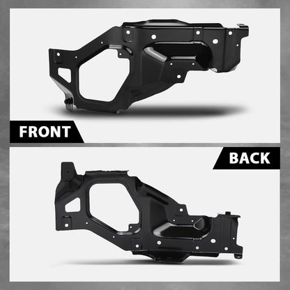 G-PLUS Front Passenger Side Bumper Impact Bar Bracket Compatible with GMC Sierra 1500 (submodel: AT4, Base, Denali, Elevation, SLE, SLT) 2019-2022 Black 84539975