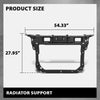 G-PLUS Radiator Support Assembly Compatible with Ford Edge 2011-2014 CT4Z16138C, FO1225230 Black