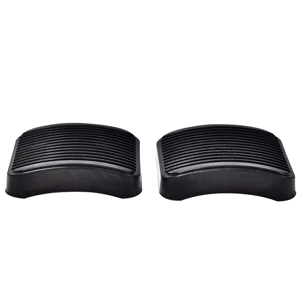 G-PLUS 2PCS Brake and Clutch Pedal Pad Kit 2pcs Compatible with 1987-2006 Jeep Wrangler TJ LJ,Fit 1987-2001 Jeep Cherokee XJ 20780 Black