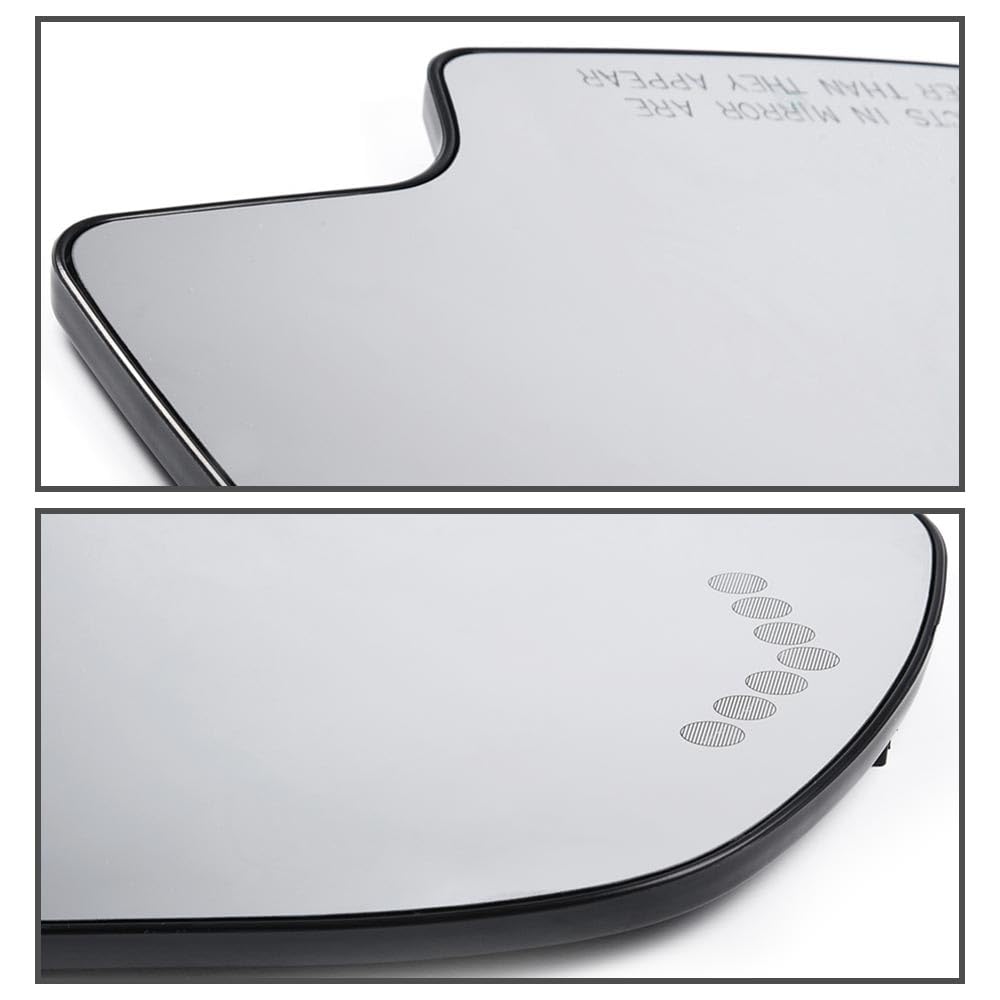 G-PLUS Heated Mirror Glass w/Turn Signal Compatible with Chevy Silverado/Chevy Tahoe/GMC Sierra/GMC Yukon/Cadillac Escalade 2003-2006 Left Side, GM1324102, 88944391