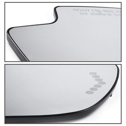 G-PLUS Heated Mirror Glass w/Turn Signal Compatible with Chevy Silverado/Chevy Tahoe/GMC Sierra/GMC Yukon/Cadillac Escalade 2003-2006 Left Side, GM1324102, 88944391