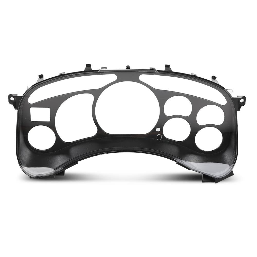 G-PLUS Instrument Cluster Lens Cover Compatible with Chevy Tahoe Silverado 1500 GMC Yukon Sierra 1999 2000 2001 2002 16227347 Black