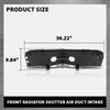 G-PLUS Front Radiator Shutter Air Duct Intake Compatible with Tesla Model S 2016-2020 1058073-00-B Black