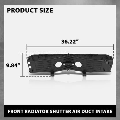 G-PLUS Front Radiator Shutter Air Duct Intake Compatible with Tesla Model S 2016-2020 1058073-00-B Black