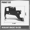 G-PLUS Right Headlight Bracket Compatible with Chevy Corvette C5 1997-2004 16523680, 16523682 Black