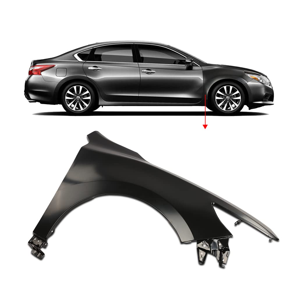 G-PLUS Front Right Passenger Side Fender Flares Compatible with 2016-2017 Altima Base 2016-2018 Altima/S/SL/SR/SV 631009HS0A NI1241221 631019HS0A NI1240221 (Right)