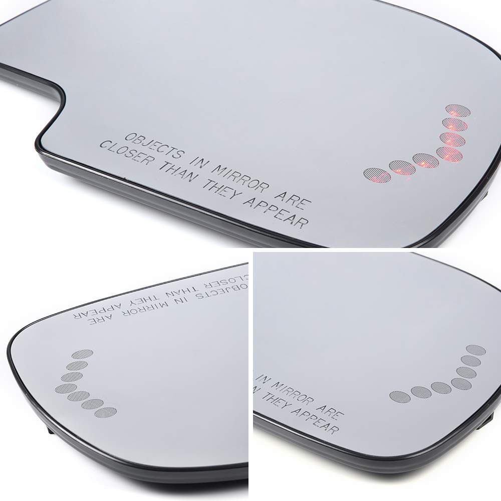 Exterior Mirror Glass Replacement For Mitsubishi Evolution EVO 10 X 4B11 2008 2009 2010 2011 2012 2013 2014 Red…