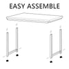 G-PLUS Computer Desk Wood Office Table, Modern PC Laptop Notebook Study Writing Table for Home Office Workstation (55.1'', Black Color)