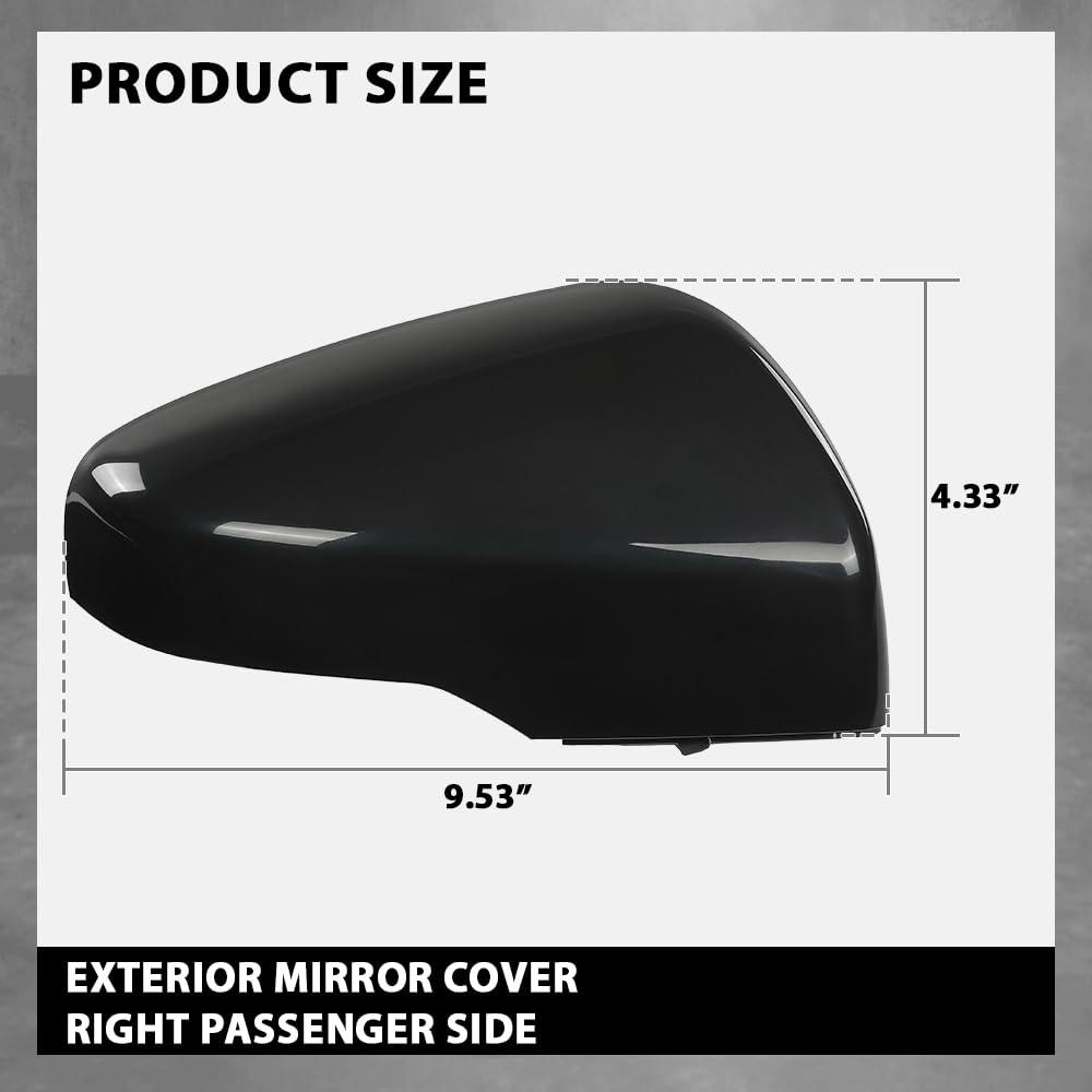 G-PLUS Exterior Mirror Cover Passenger Side Compatible with Subaru Crosstrek 2018-2023,Fit Subaru Forester 2019-2024 91059FL020