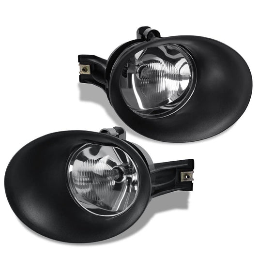G-PLUS Compatible with Dodge Ram 1500 02-08 / Compatible with Dodge ram 2500 ram 3500 03-09 / Compatible with Dodge Durango 04-06 Glass Bumper Fog Lights Driving Lamps+Bezel