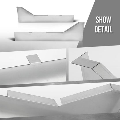 G-PLUS Inner Rocker Panel Support Braces Compatible with Chevy Camaro Pontiac Firebird 1967-1969 Silver