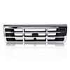 G-PLUS Front Grille Compatible with 1992-1997 Ford F250 F350 Platinum Chrome w/Emblem Truck Replacement