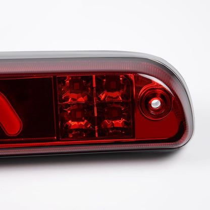G-PLUS LED Third Brake Light Compatible with Ford F250 F350 F450 F550 Super Duty 1999-2016, Rear High Mount Cargo Lamp, Red Lens Chrome Housing