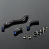 Gplus Silicone Radiator Coolant Hose Tube Kit Clamps Compatible With Suzuki 2002-2015 DRZ400S DRZ400SM Black