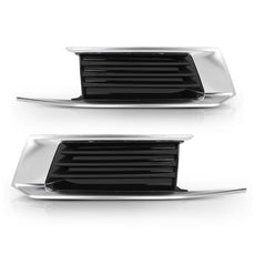 G-PLUS Fog Light Covers 2PCS for Cadillac XTS 2018-2019 Chrome Black