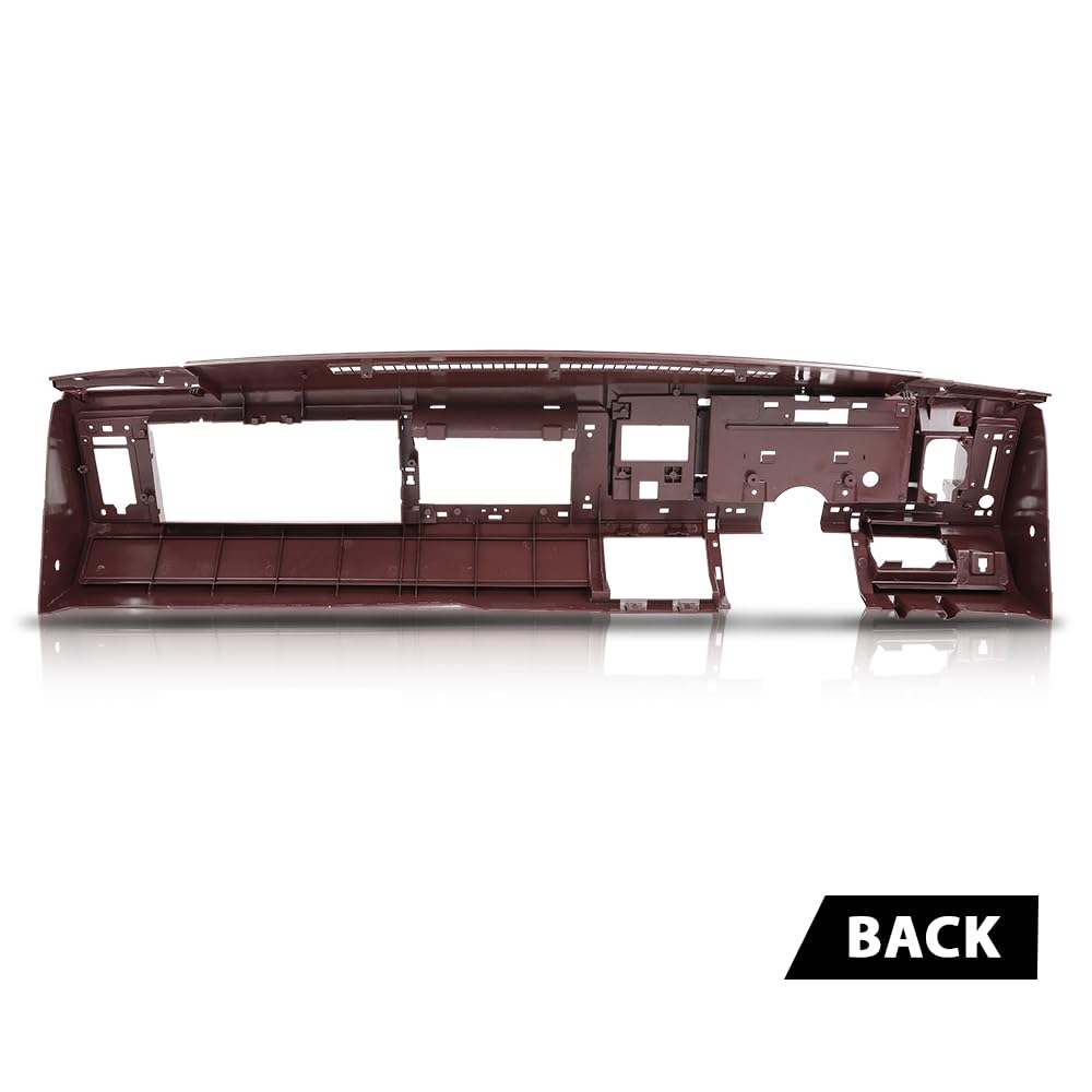 G-PLUS Dash Dashboard Core Compatible with 1988-1994 Chevy & GMC Truck Fit 1992 1993 1994 Chevy Blazer GMC Yukon Suburban Red ABS