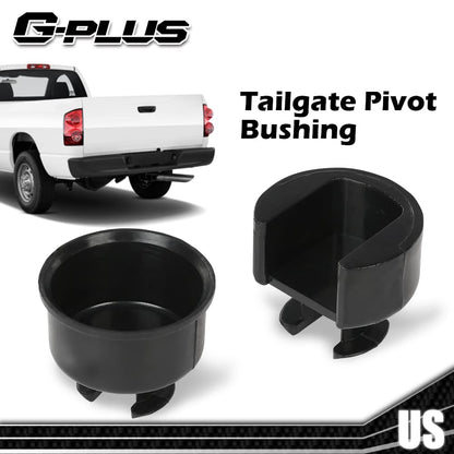 G-PLUS Tailgate Pivot Bushing Set Compatible with 2002-2008 Dodge Pickup Ram 1500 2003-2009 Dodge Pickup Ram 2500 3500 55276077AB 55276076AC