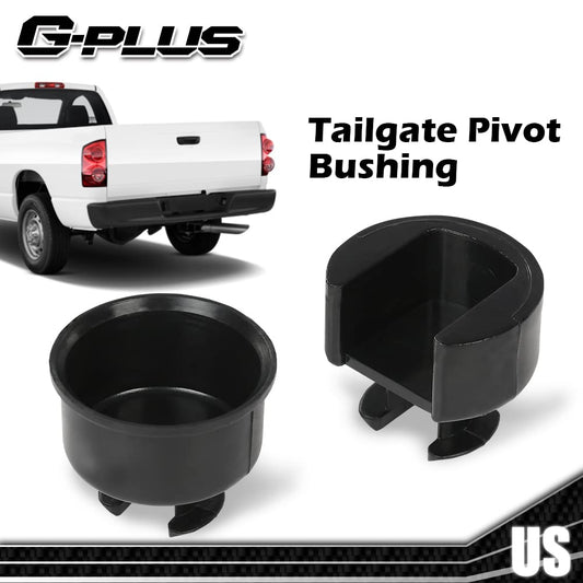 G-PLUS Tailgate Pivot Bushing Set Compatible with 2002-2008 Dodge Pickup Ram 1500 2003-2009 Dodge Pickup Ram 2500 3500 55276077AB 55276076AC