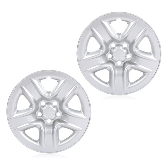 G-PLUS 17 inch Hubcap Wheel Covers for Cars, 2pcs Wheel Chrome Skin Hub Cap Covers Compatible with Toyota RAV4 2006-2011, Toyota RAV4 2012 (Gasoline)